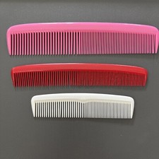 Vintage Combs Lot Hair Detangler Pink Red White Multi Sizes Pocket Purse 80-90  s