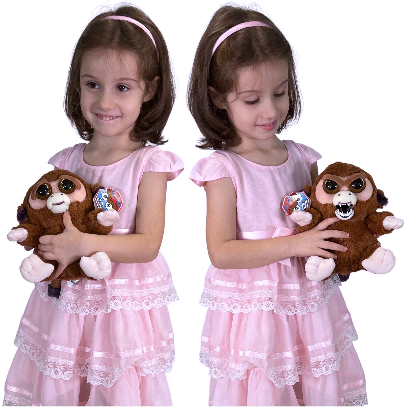 Feisty Pets Peluche Scimmia Monkey  25cm Da Dolce in Cattivo Bambini Adulti