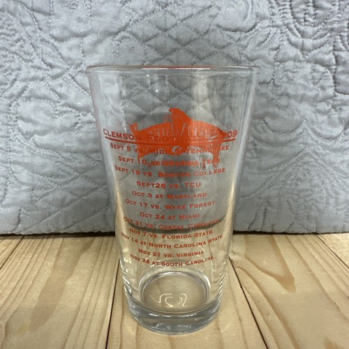 Clemson Tigers Sweetwater Brewery Pint Glass Football Season 2009 - Picture 2 of 4