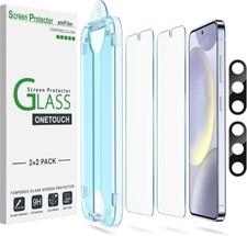  2 2 pack amFilm OneTouch for S24 Plus Tempered Glass Screen  Lens Protector