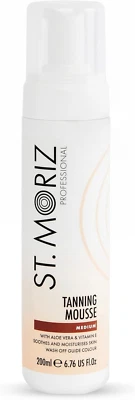 HOTHOUSE BEAUTY St Moriz Professional Instant Tanning Mousse in Medium Fast Drying Vegan FakeTan