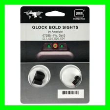 Glock Bold Night Sight Front & Rear Set 17, 19, 26, 34 by AmeriGlo 47285