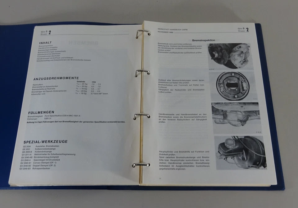 Manual De Taller Ford Capri I Desde 1968 Estado 1968 - Imagen 4 de 4