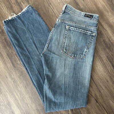 Citizen of Humanity SID Straight Button Fly 604 Jeans - 32x34 -Distressed- CLEAN