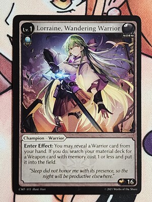 Grand Archive TCG Lorraine Wandering Warrior - CTM 013 - Original