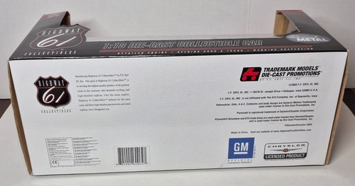1967 Plymouth Belvedere 2 Silver Special Highway 61 Diecast 1:18 Car - Silver - Picture 6 of 6