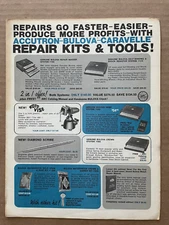 Vintage Accutron Bulova caravelle Repair Kits & Tools Pamphlet