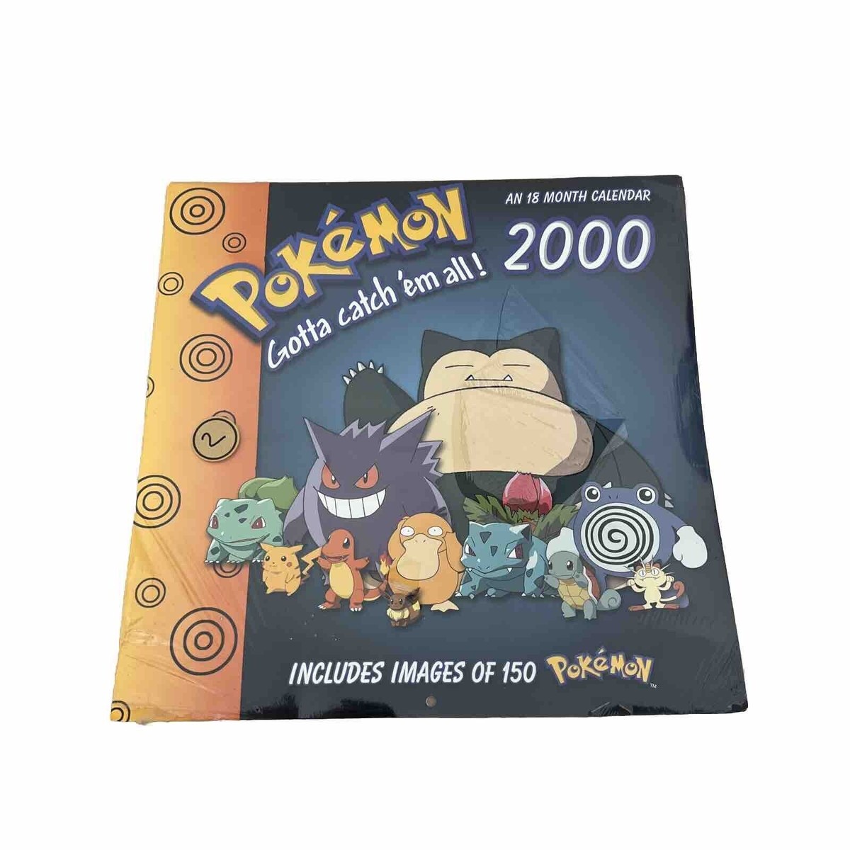 Vintage 2000 Pokémon 18-month Calendar Collectible Nintendo SEALED