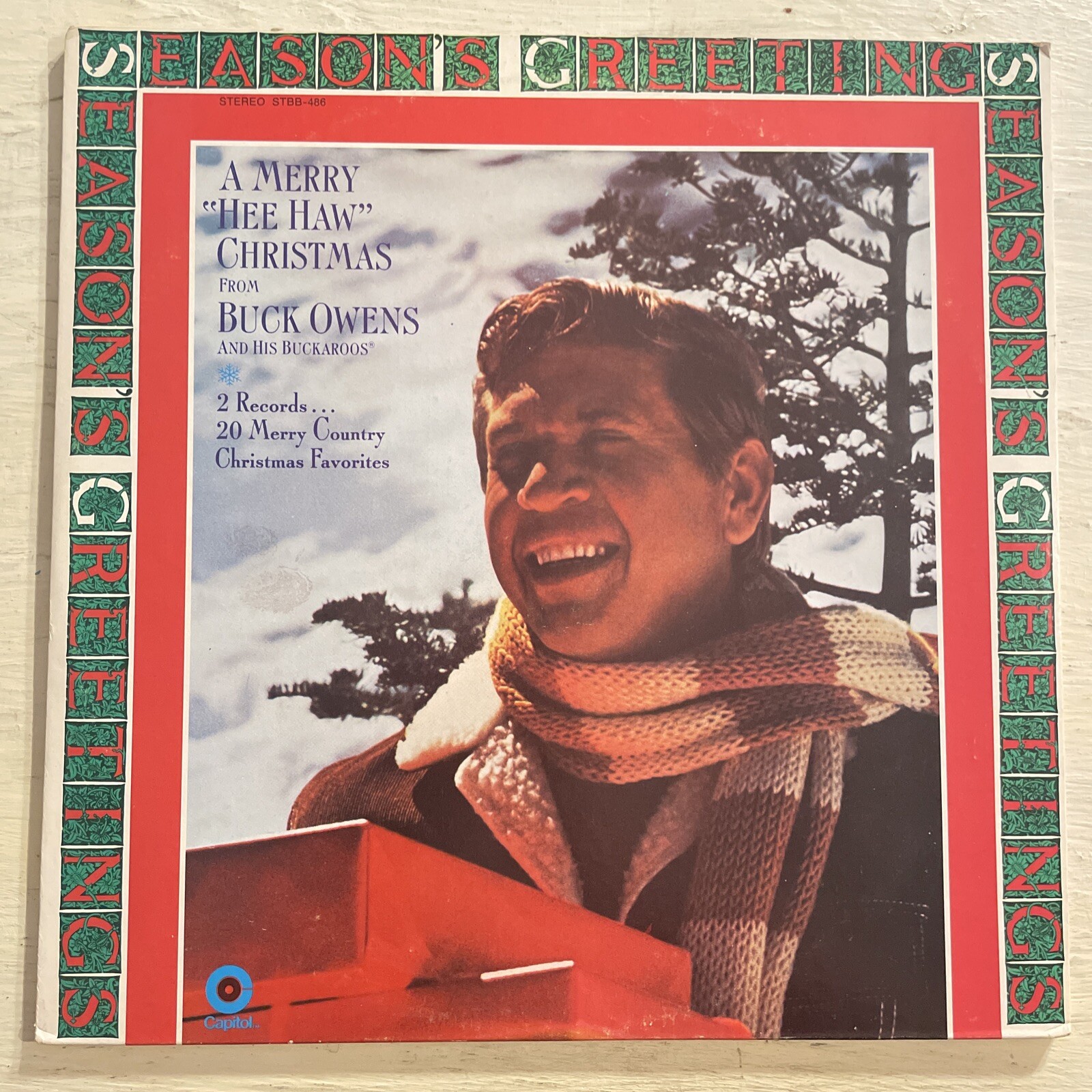 A Merry Hee Haw Christmas From Buck Owens 2 X LP Capitol Holiday Gatefold EX!!!!