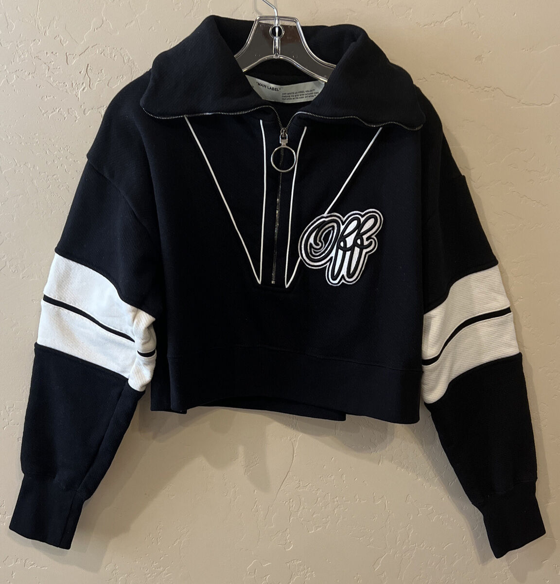 RARE 2013 OFF-WHITE C/O Virgil Abloh Main Label Crop RARE 2013 OFF-WHITE C/O Virgil Abloh Main Label Crop