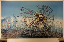 Jeff Gillette Split Mickey Mouse Ferris Wheel Art Print Signed Dismaland 13 X 19