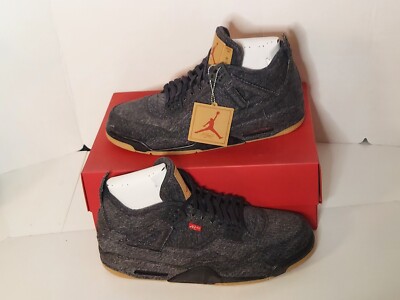 Size 14 - Jordan 4 Retro x Levi's Black Denim 2018 Size 14 - Jordan 4 Retro x Levi's Black Denim 2018