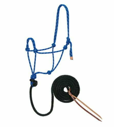 Licou Showman En Nylon Noir Et Cuir – Motif Coquelicot Pour Cheval