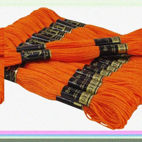 SunnyStitch Orange Embroidery Floss - Perfect for Cross Stitch & Hand Embroidery - Picture 4 of 7