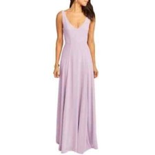 Show Me Your Mumu Jenn Dress in Violet Chiffon