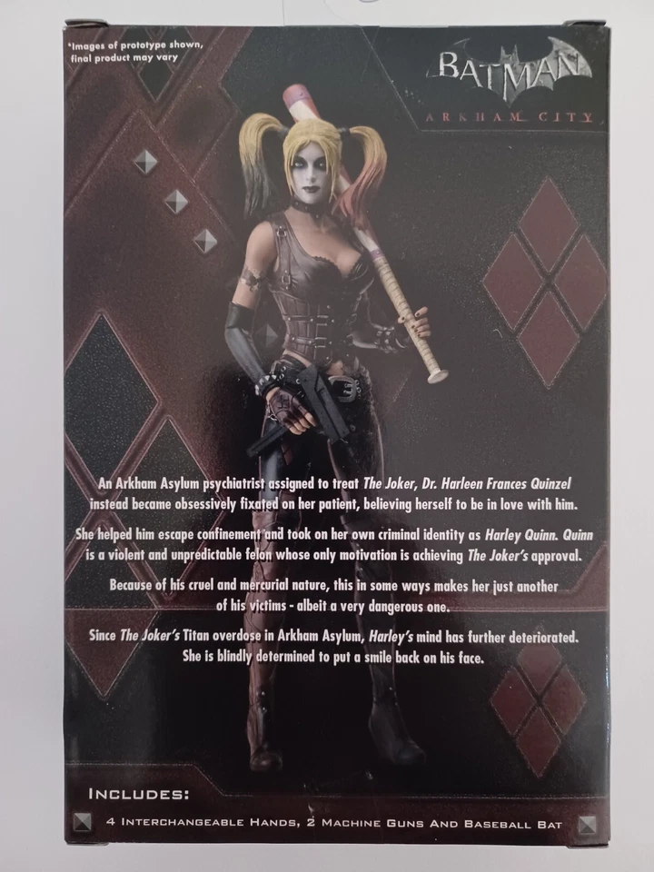 NECA DC漫画蝙蝠侠阿卡姆城哈雷奎因收藏品可动人偶2016 — 第 4/4 张图片