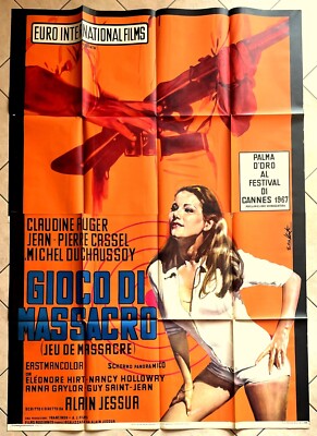 MANIFESTO POSTER AFFICHE MOVIE CINEMA GIOCO DI MASSACRO AUGER CASSEL SPY SEXY 4F