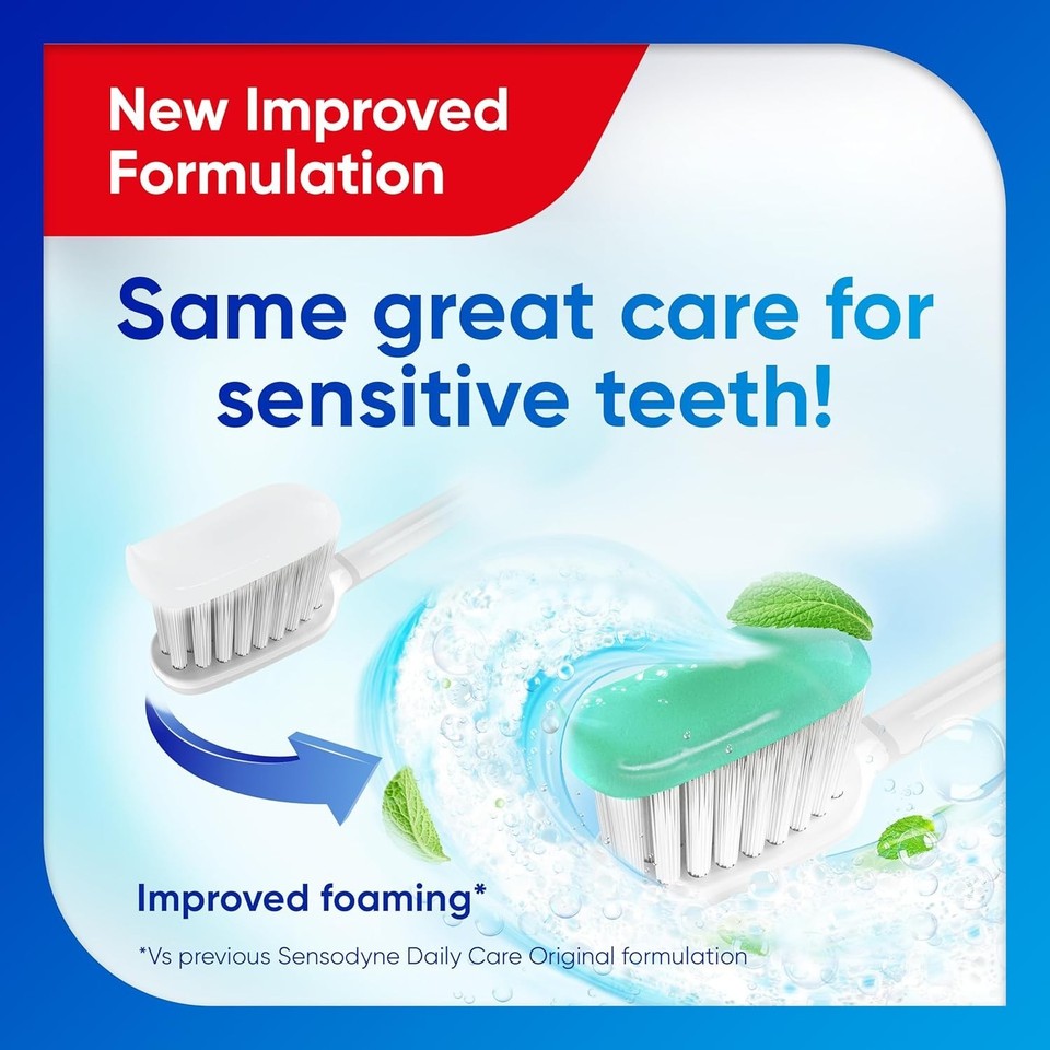 Sensodyne Toothpaste Daily Care, Sensitive Toothpaste for Sensitive ...