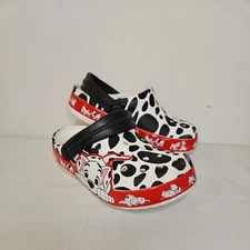CROCS Fun Lab Unisex 101 Dalmatians Clog Junior Size  1 Puppy Shoes Dogs 