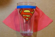 iCUP Superman Caped  16 oz pint glass