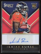 Isaiah Burse 2014 Panini Select Rookie Auto Prizm Orange /35 #RA-IB Broncos