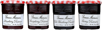 Preserves, Variety Pack (Strawberry, Raspberry, Wild Blueberry, Cherry), 13 Ounc