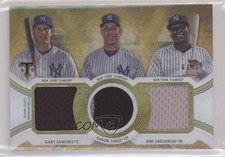 2018 Topps Triple Threads Relic Combos Gold 6/9 Gary Sanchez Aaron Judge 6fs