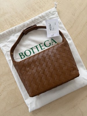 Bottega Veneta Mini Wallace Intrecciato Leather Shoulder Bag $2850 NWT Cognac 