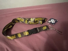 San Diego Padres Team Colored Lanyard 24” W/ Detach Buckle MLB