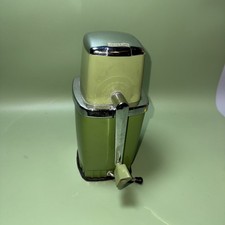 Vintage Sears Swing Away Ice Crusher Manual Hand Crank Avocado Green Retro
