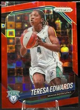 Teresa Edwards 2025 Panini Prizm WNBA #126 Red Pandora /199 Minnesota Lynx