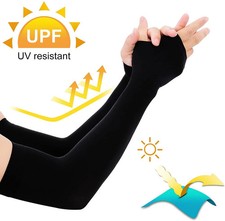 10PCS Black Sport Outdoor Golf Arm Sleeves-Cooling Cover with UV Sun Protection