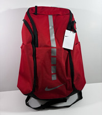Nike Elite Large Backpack Red/Black/Gray Zip,...
