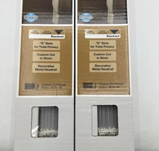 Hampton Bay Cordless Blackout Mini Blind Vinyl White 1" x 23" x 48" 2 Pack