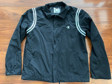 Chaqueta negra Wood Wood X Champion para hombre talla L ropa de calle con botones