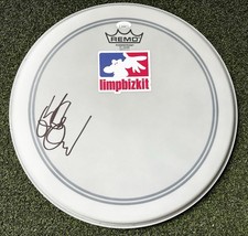 WES BORLAND SIGNED DRUMHEAD REMO JSA LIMP BIZKIT RACC TRUSTED SELLER C