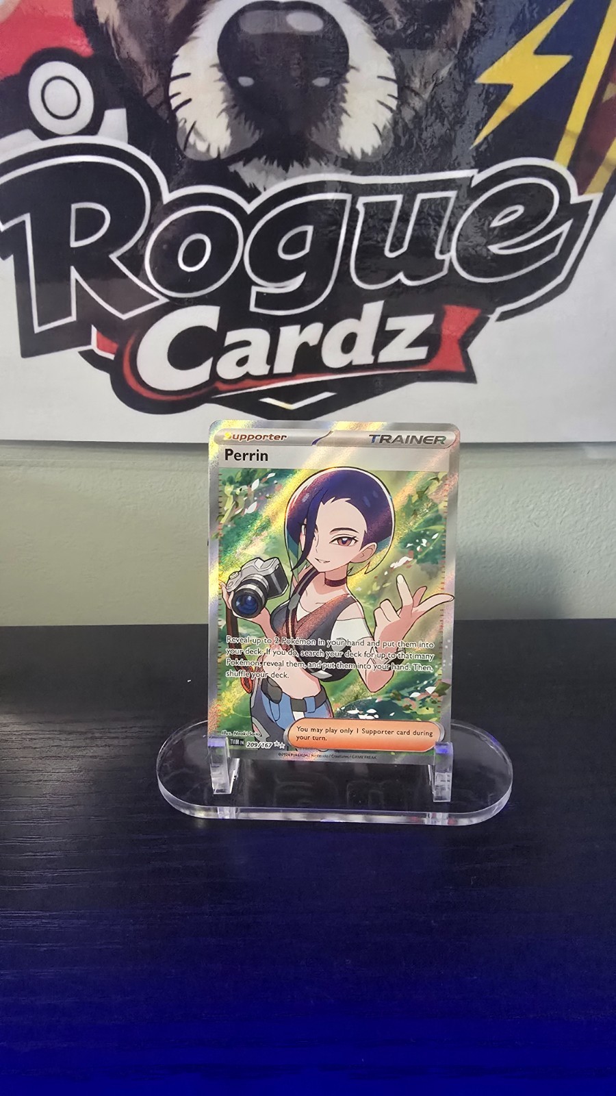 Perrin 209/167 - Pokemon Twilight Masquerade Card - NM 