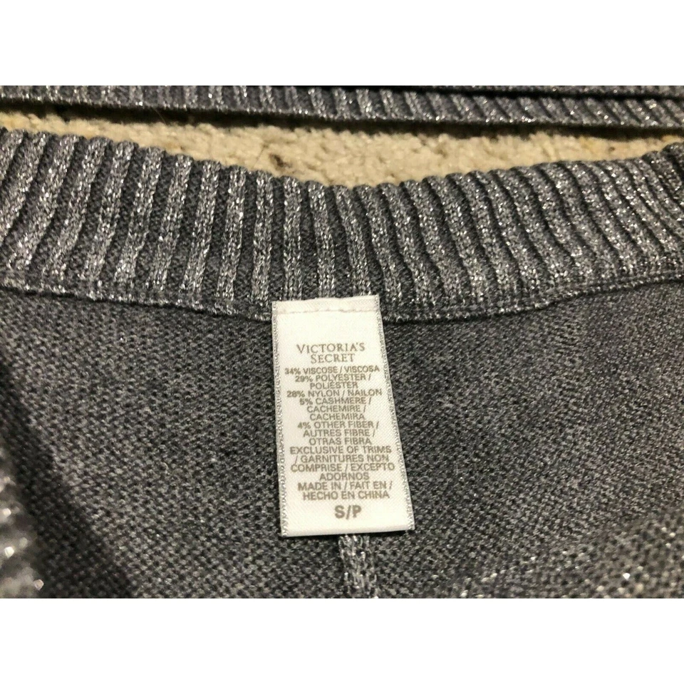 VICTORIA'S SECRET XS/S Juego de Pijama PLATA BRILLO 2 piezas LOUNGE RARO Z21 Foto 4 de 4