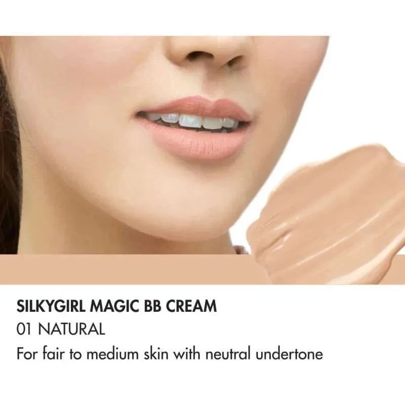 Double SILKYGIRL Magic BB Cream 01 Natural BRlGHTEN Skin SPF30 PA+++ 18ml - Image 3 of 4