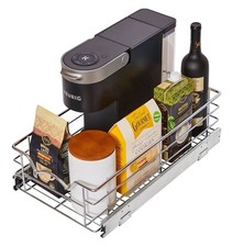 New HOLDN' STORAGE Pull Out Cabinet Organizer Heavy Duty Slide Drawer 11" x 21"