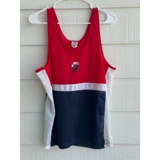 Nike Mesh Splice Tank Vintage 3 check logo Medium, Made in USA 70's-80s