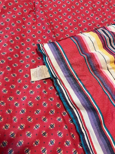 Ralph Lauren Vintage Red Striped Reversible Twin Comforter - Picture 1 of 5