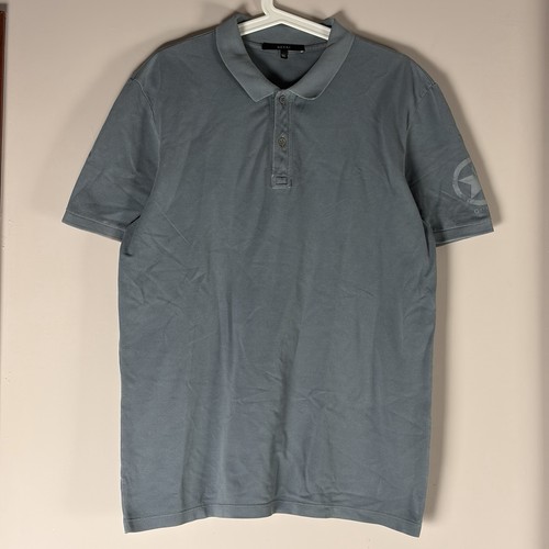 Gucci, Vintage Gucci by Tom Ford Star Printed Logo Army Military Polo T Shirt Size XL