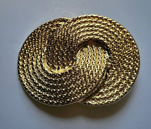 VINTAGE (80s-90s) NAN LEWIS GOLD TONE BUCKLE - 第 1/5 張圖片