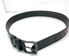 Wrangler Black Genuine Leather Belt 32/80  1.5 Inches Wide  EUC