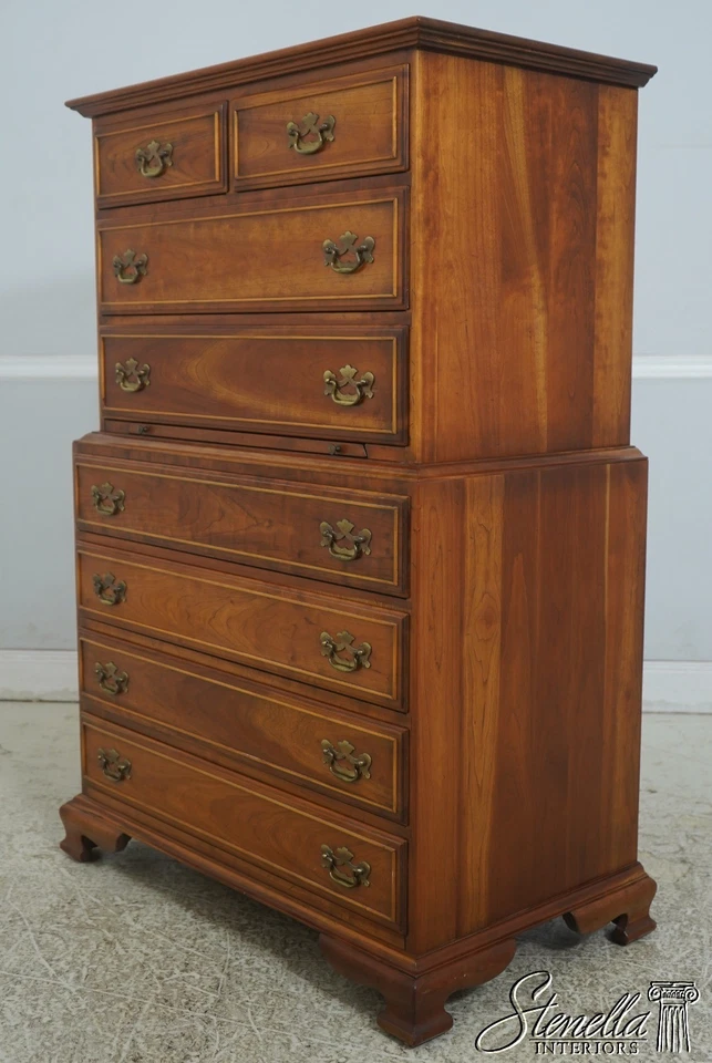 L70977: STICKLEY Anniversary Edition Cherry Tallboy 8 Drawer High Chest - Image 2 of 4