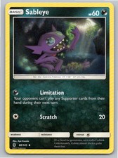 2017 POKEMON SABLEYE GUARDIANS RISING 80/145 UC NM A91978 FREE S&H