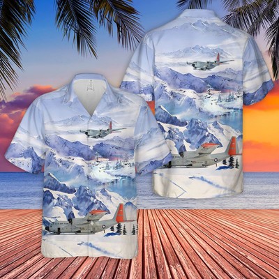 USAF New York Air National Guard 109th Airlift Wing LC 130 Skibird Hawaiian Shir