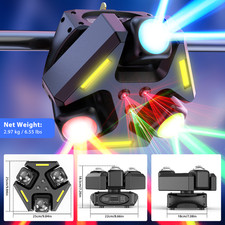 150W RGBW Laser Moving Head Lights LED Stage Beam DMX Party DJ Light Club Disco