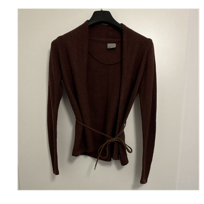 Vero Moda Damen Strickjacke bourdeauxe  Rundhals Langarm mit Gürtel,  Gr. S